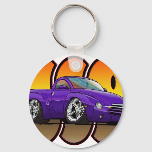 Purple Chevy SSR Keychain