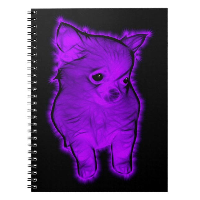 Purple Chihuahua Notebook (Front)
