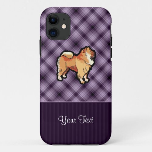 Purple Chow Chow iPhone 11 Case