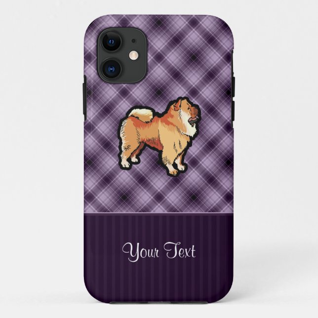 Purple Chow Chow Case-Mate iPhone Case (Back)