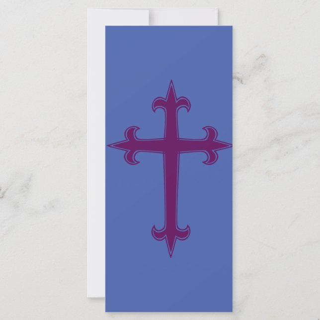 Purple Christian Cross (Front)