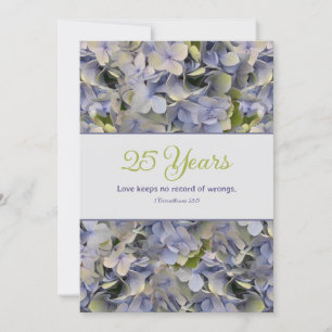 Purple Christian Renewing Vows Ceremony Invitation