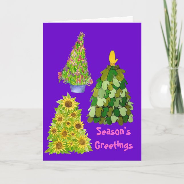 Purple Christmas Card (Front)