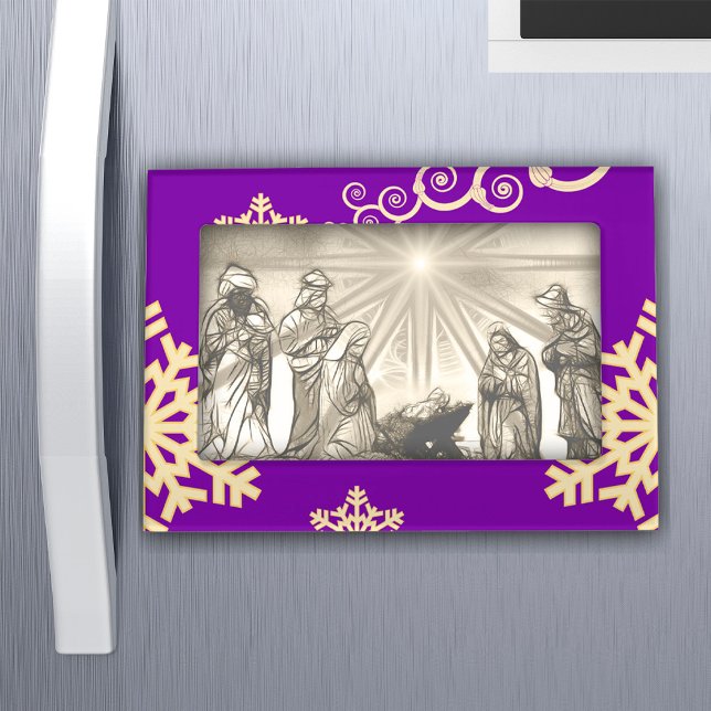 Purple Christmas Magnetic Frame (Creator Uploaded)