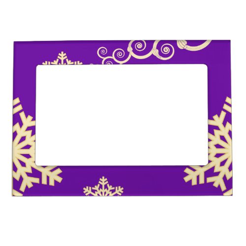 Purple Christmas Magnetic Frame