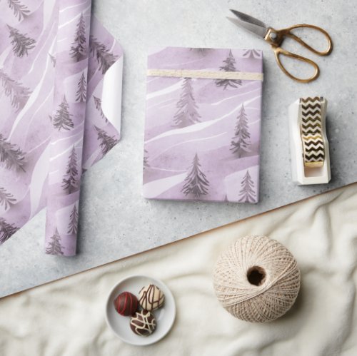 Purple Christmas Pattern10 ID1009 Wrapping Paper