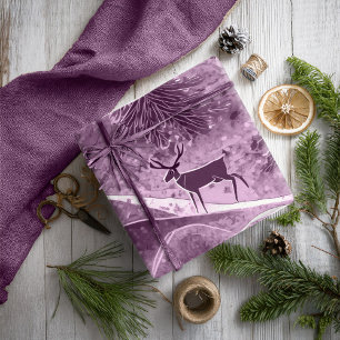 Purple Christmas Pattern#13 ID1009 Wrapping Paper