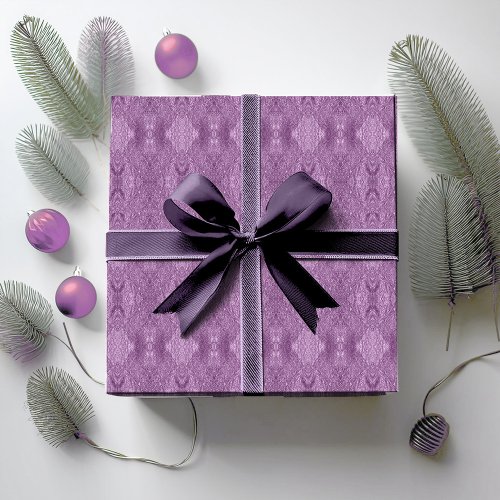 Purple Christmas Pattern32 ID1009 Wrapping Paper