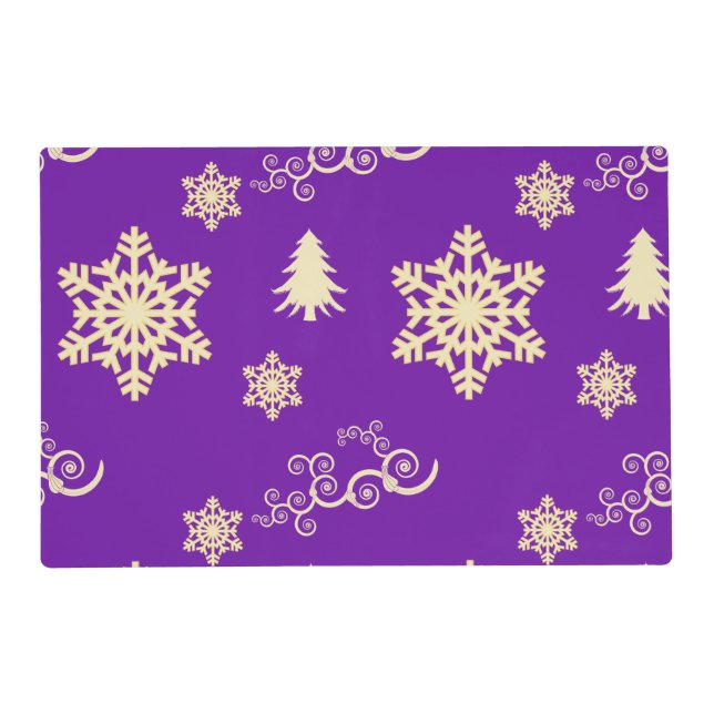Purple Christmas Placemat (Front)