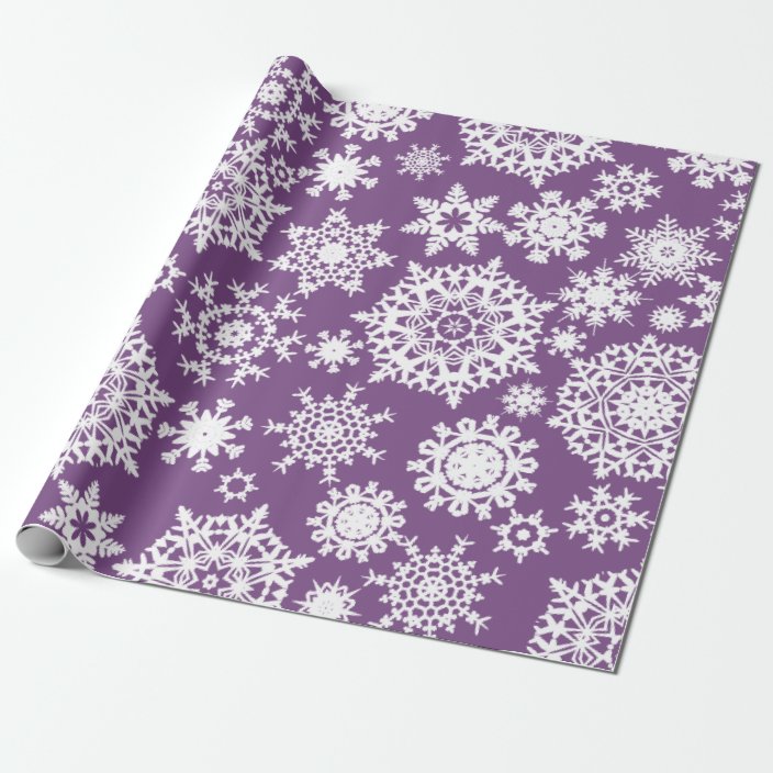 snowflake wrapping paper