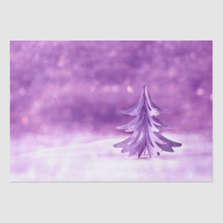 Purple Christmas Winter Wonderland Tissue Paper