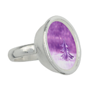Purple Christmas Wonderland Ring