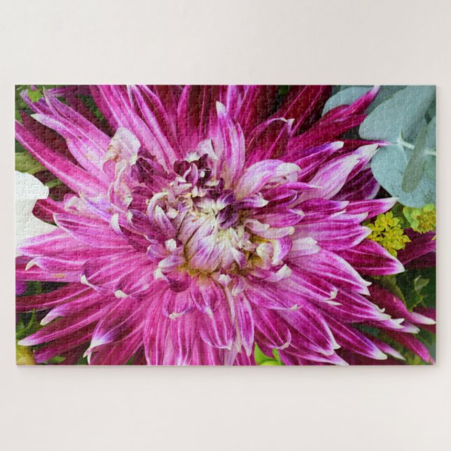 Purple Chrysanthemum  -  Flower 20x30 Jigsaw Puzzle (Horizontal)