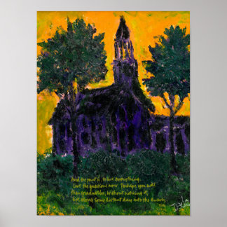 Purple Church Poster