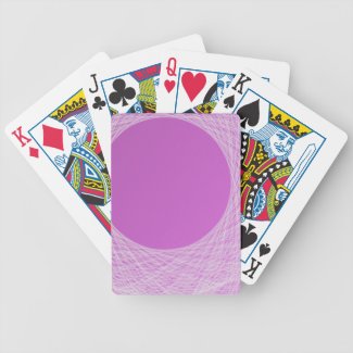 purple circles bicycle playing cards