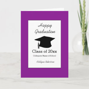 Purple Class of 2026 Graduation Card