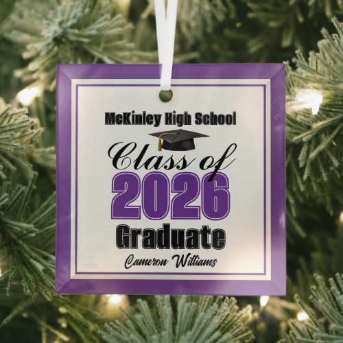 Purple Class of 2026 Graduation Custom Christmas