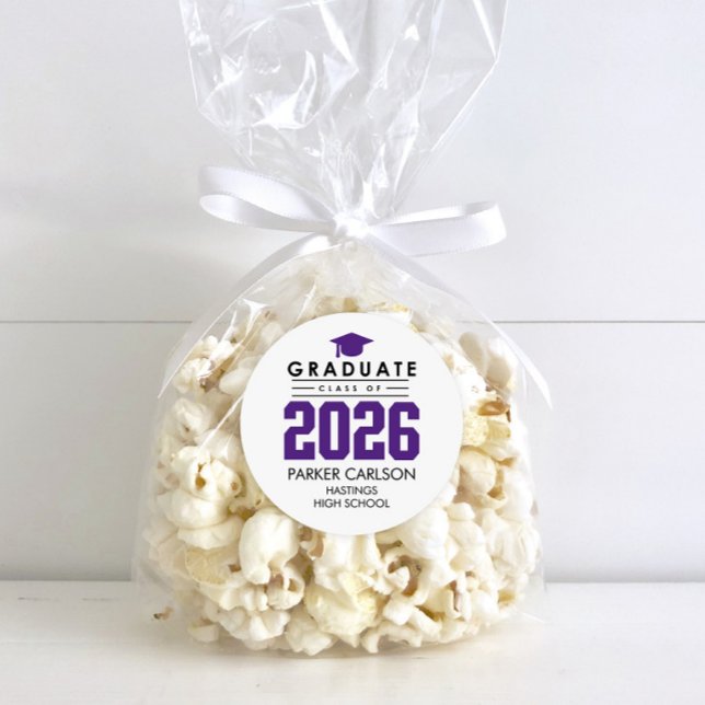 Purple Class of 2026 Graduation Sticker (Creator Uploaded)