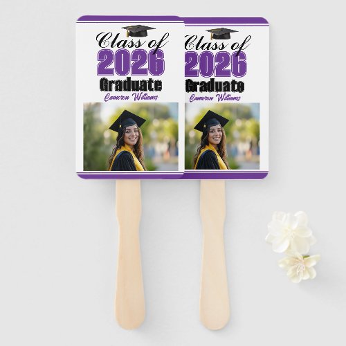 Purple Class of 2026 Photo Custom Graduation Photo