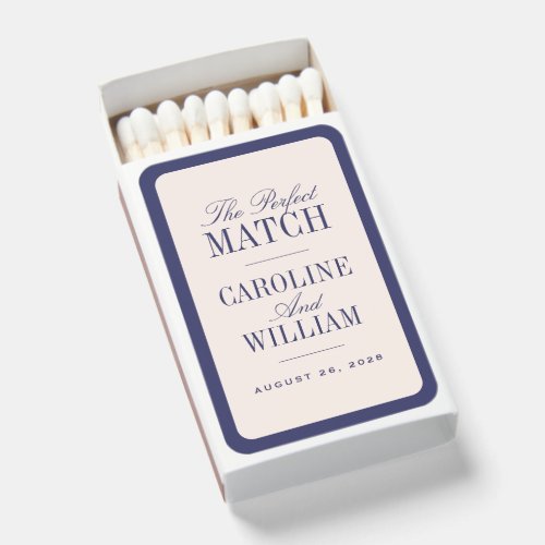 Purple Classic Elegant Wedding Favor Matchboxes