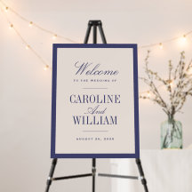 Purple Classic Elegant Wedding Welcome
