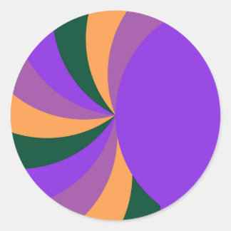 Purple Classic Round Sticker