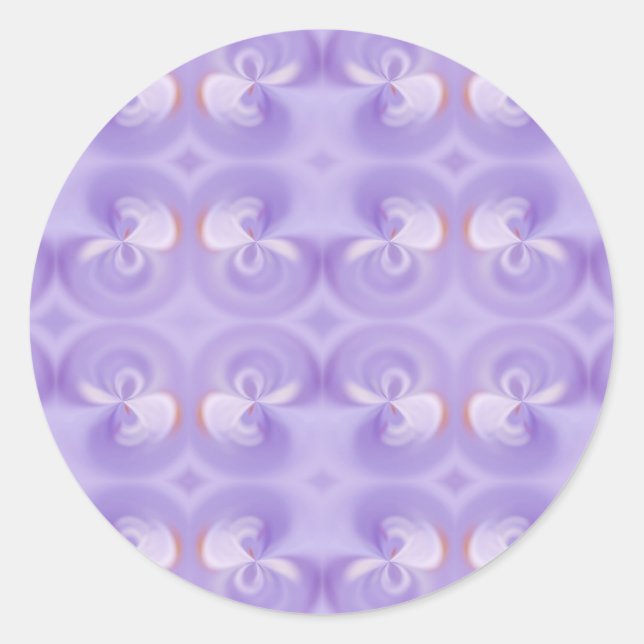 Purple Classic Round Sticker (Front)