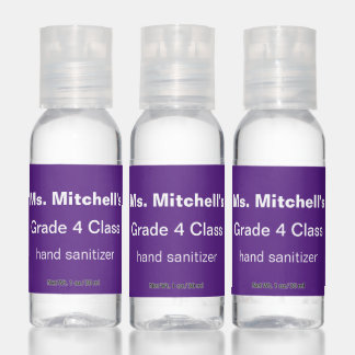 Purple Classroom Hand Sanitizer