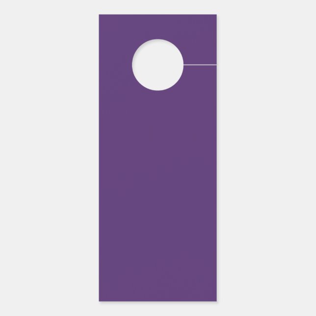 Purple Cleaning Service Business Card  Door Hanger
