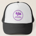 Purple Cleaning Services Brand Custom Logo Cute Trucker Hat at Zazzle