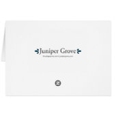 Purple Clematis Card (Back Horizontal)