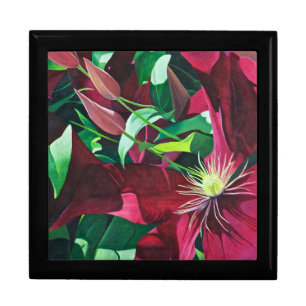 Purple Clematis Floral Gift Box