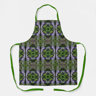 Purple Clematis Flowers Art Pattern    Apron