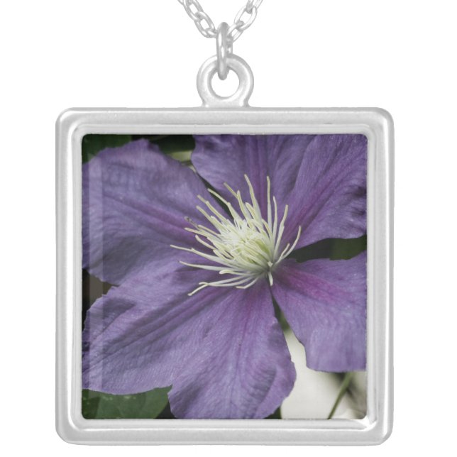 Purple Clematis Necklace (Front)