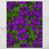 Purple Clematis vine (Back)