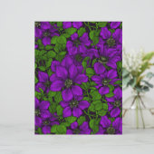 Purple Clematis vine (Standing Front)