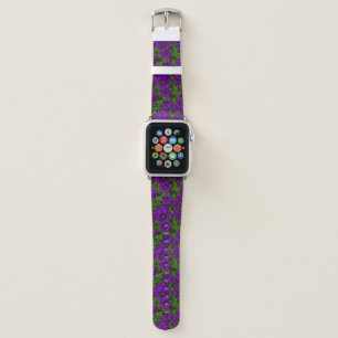 Purple Clematis vine Apple Watch Band