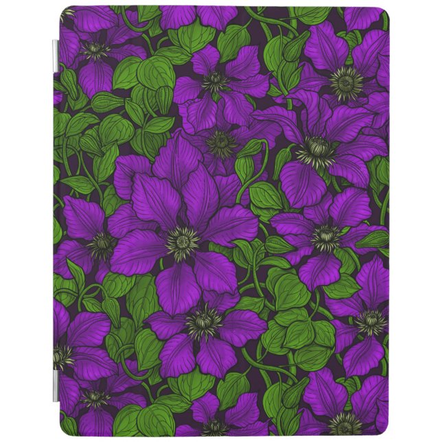 Purple Clematis vine iPad Smart Cover (Front)