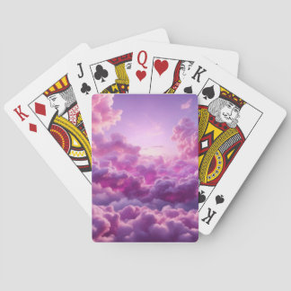 Purple Cloud Dart Board Poker Cards