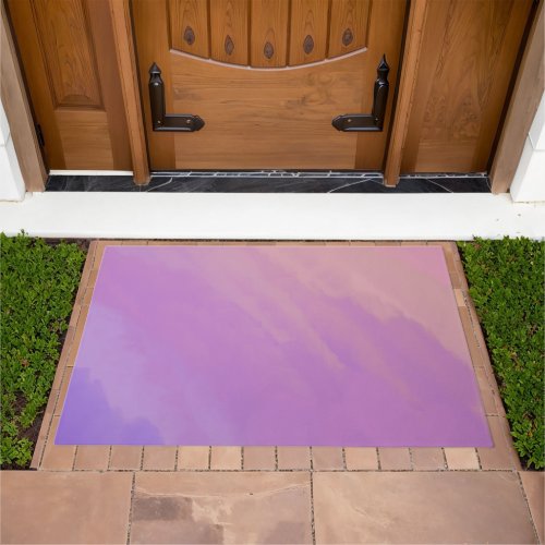 Purple Clouds at Twilight  Doormat