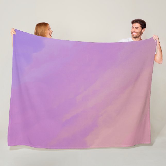Purple Clouds at Twilight  Fleece Blanket (In Situ)