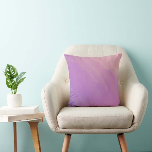 Purple Clouds at Twilight  Throw Pillow (Chair)