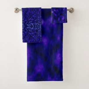 Purple Clouds Bath Towel Set