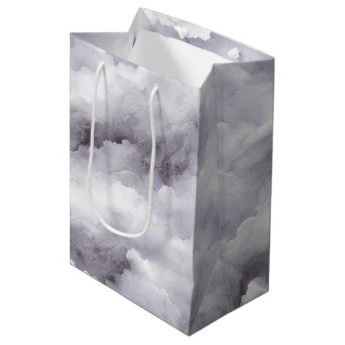Purple Clouds Birthday or any occasion Medium Gift Bag