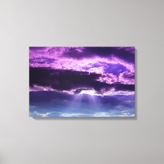 Purple Clouds Canvas Print