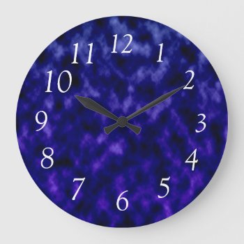 Purple Clouds Large Clock by CBgreetingsndesigns at Zazzle