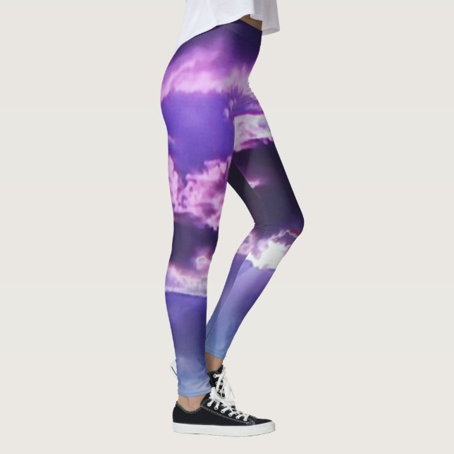 Purple Clouds Leggings (Right)