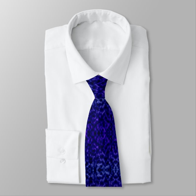Purple Clouds Neck Tie (Tied)