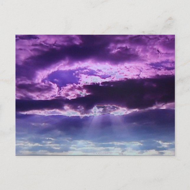 Purple Clouds Post Card (Front)