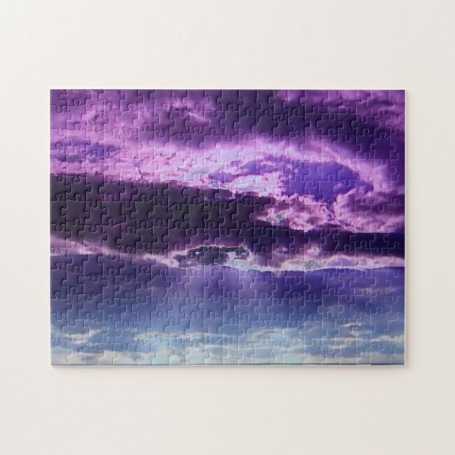 Purple Clouds Puzzle (Horizontal)